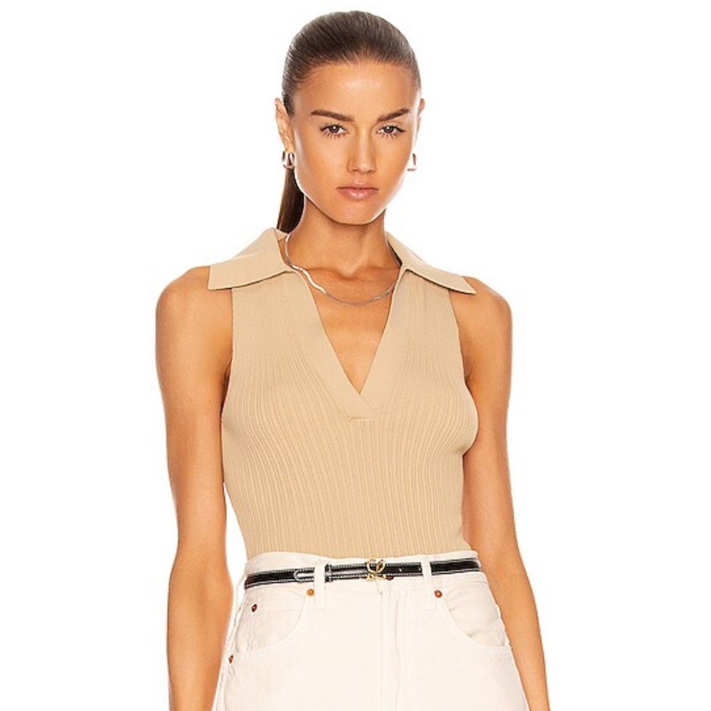 NICHOLAS Gwyneth Ribbed Bodysuit Small